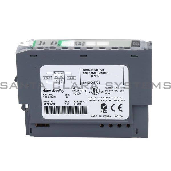 Allen Bradley 1734-OV2E 2-Channel Sink Output Module | Electronically Protected Product Image