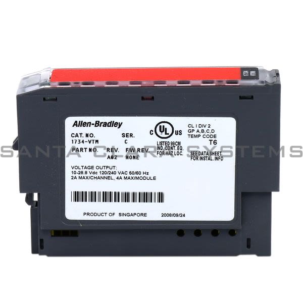 Allen Bradley 1734-VTM Single-Slot Voltage Terminal Module Product Image