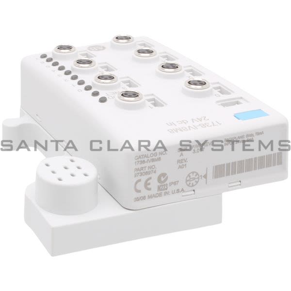 Allen Bradley 1738-IV8M8 24VDC 8 In Source M8 W/ Mounting Base Weight: 3 lbs. Product Image