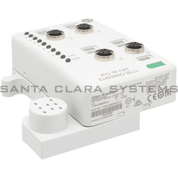 Allen Bradley 1738-OB8EM12 Output Module | ArmorPoint 24VDC 8 Sourcing Outputs With M12 Connectors Product Image