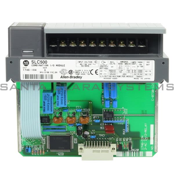 Allen Bradley 1746-IO4 I/O Module 2 Input 100/120VAC & 2 Ouput Relay Weight: 0.43 lbs. Product Image