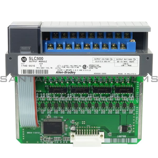 Allen Bradley 1746-OG16 16-Channel TTL Output Module | SLC 500 Product Image