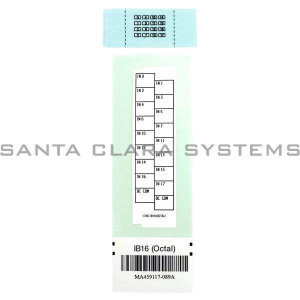Allen Bradley 1746-RL43 Label Kit for A 1746-IM16 Input Module Product Image