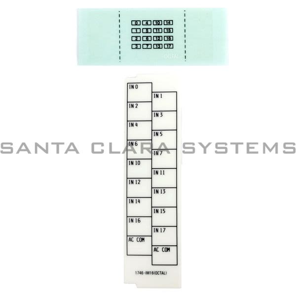 Allen Bradley 1746-RL45 Replacement Octal Label Kit for Ctlg 1746-IV16 Weight: 1 lbs. Product Image