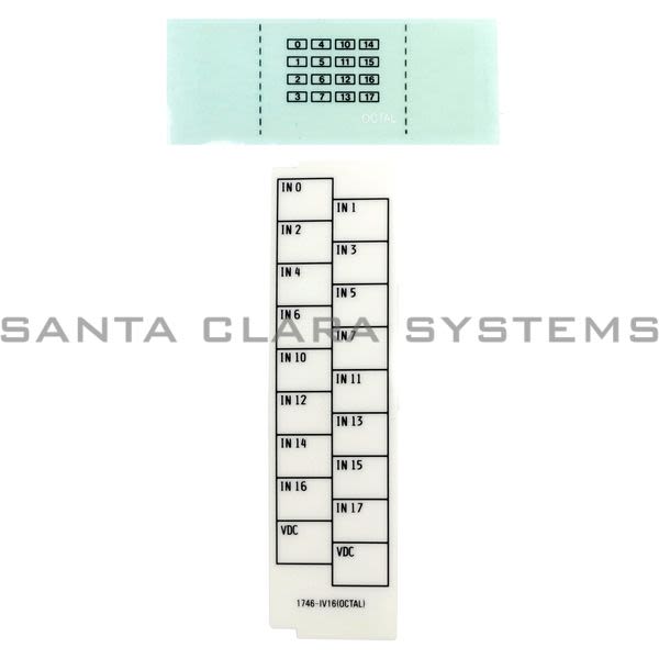 Allen Bradley 1746-RL46 Replacement Octal Label Kit for Ctlg 1746-ITB16 Weight: 1 lbs. Product Image