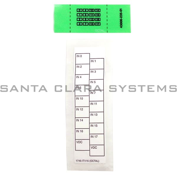 Allen Bradley 1746-RL50 Label Kit for 1746-OA16 Product Image