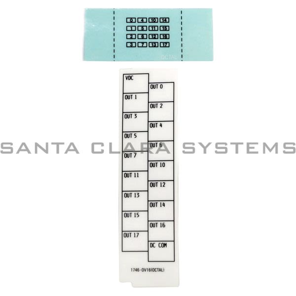 Allen Bradley 1746-RL54 Label Kit for 1746-OW16 Output Module Product Image