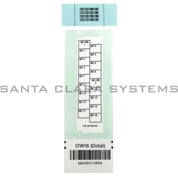 Allen Bradley 1746-RL61 Replacement Octal Label Kit for Ctlg 1746-IV32 Weight: 1 lbs. Product Image