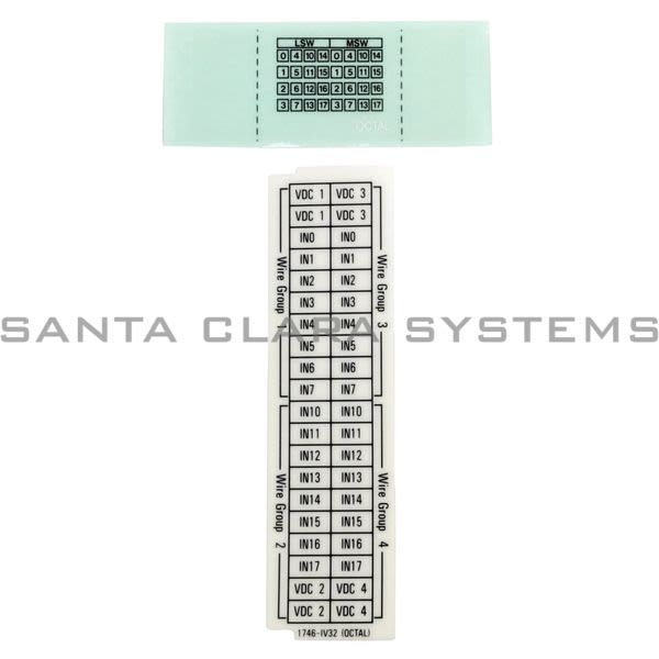 Allen Bradley 1746-RL70 Replacement Octal Label Kit for Ctlg 1746-OB32 Weight: 1 lbs. Product Image