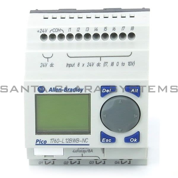 Allen Bradley 1760-L12BWB-NC PICO Controller | MicroLogix Product Image