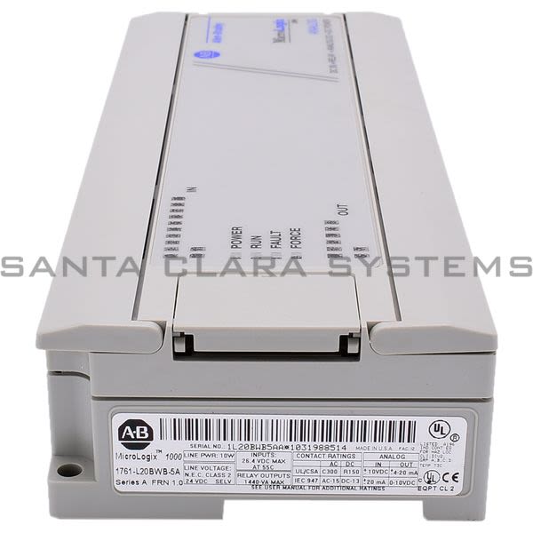 Allen Bradley 1761-L20BWB-5A Controller | MicroLogix 1000 Product Image