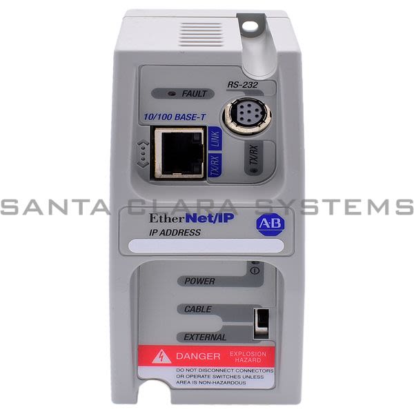 Allen Bradley 1761-NET-ENIW Ethernet Interface W/Web for Microcontroller Product Image