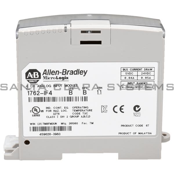 Allen Bradley 1762-IF4 Analog Input Module | MicroLogix Product Image