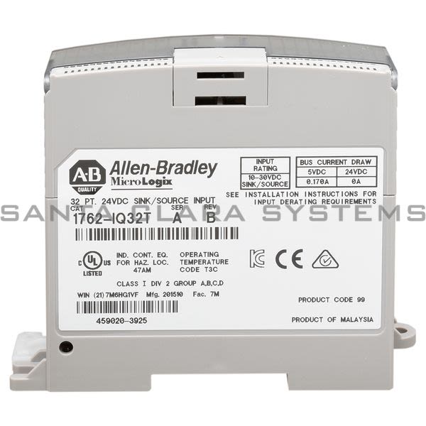 Allen Bradley 1762-IQ32T  Input Module | MicroLogix Product Image