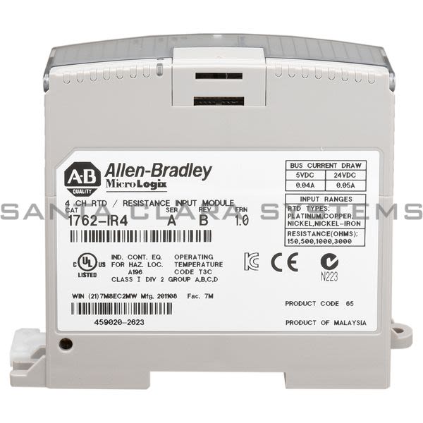Allen Bradley 1762-IR4  Resistance Input Module | MicroLogix Product Image