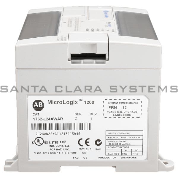 Allen Bradley 1762-L24AWAR Controller | MicroLogix 1200 Product Image