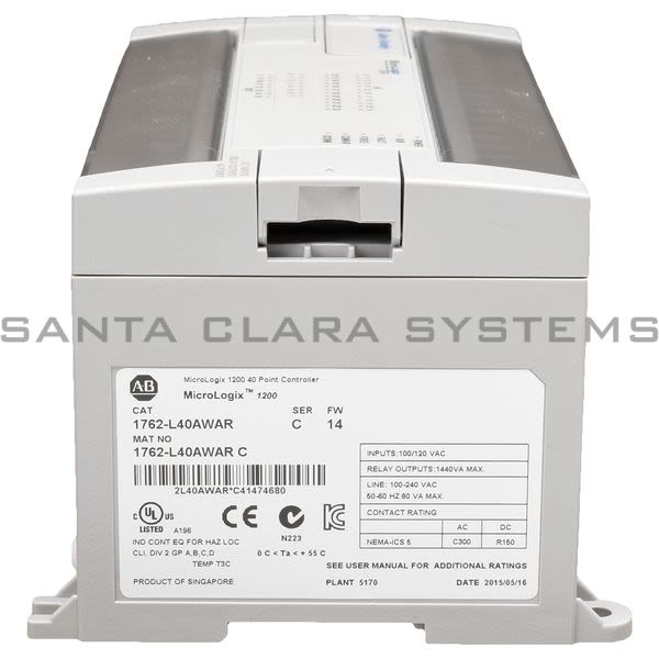 Allen Bradley 1762-L40AWAR Controller | MicroLogix 1200 Product Image
