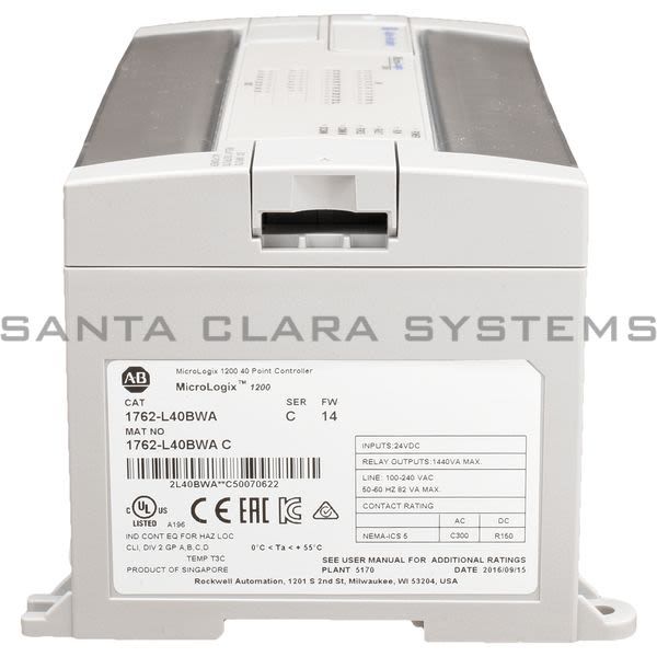 Allen Bradley 1762-L40BWA Controller | MicroLogix 1200 Product Image
