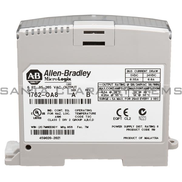 Allen Bradley 1762-OA8 Solid State Output Module | MicroLogix I/O Product Image