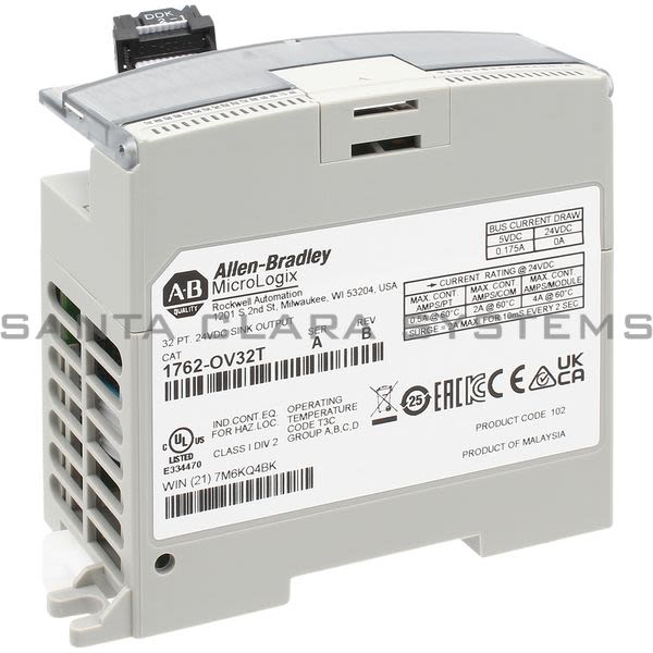 Allen Bradley 1762-OV32T Sink Output Module | MicroLogix Product Image