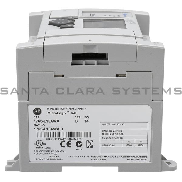 Allen Bradley 1763-L16AWA Controller | MicroLogix 1100 Product Image