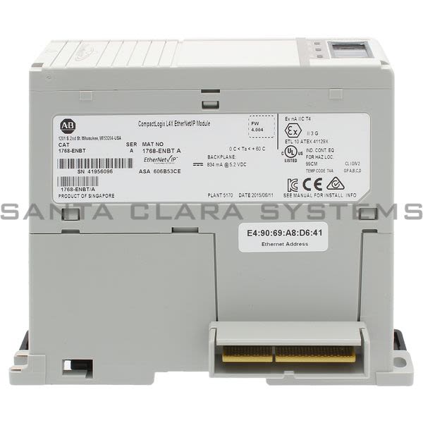 Allen Bradley 1768-ENBT Ethernet/IP Bridge | CompactLogix Product Image