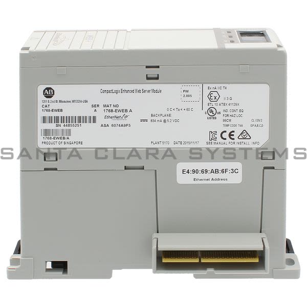 Allen Bradley 1768-EWEB CompactLogix Enhanced Web Server Module Product Image