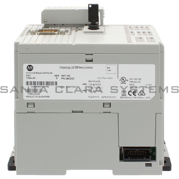 Allen Bradley 1768-L43 Compact Logix L43 Processor Product Image