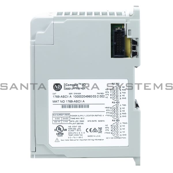Allen Bradley 1769-ASCII Interface Module Product Image