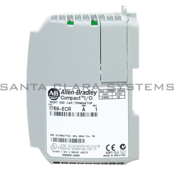 Allen Bradley 1769-ECR Right End Cap Terminator | Compact I/O Product Image