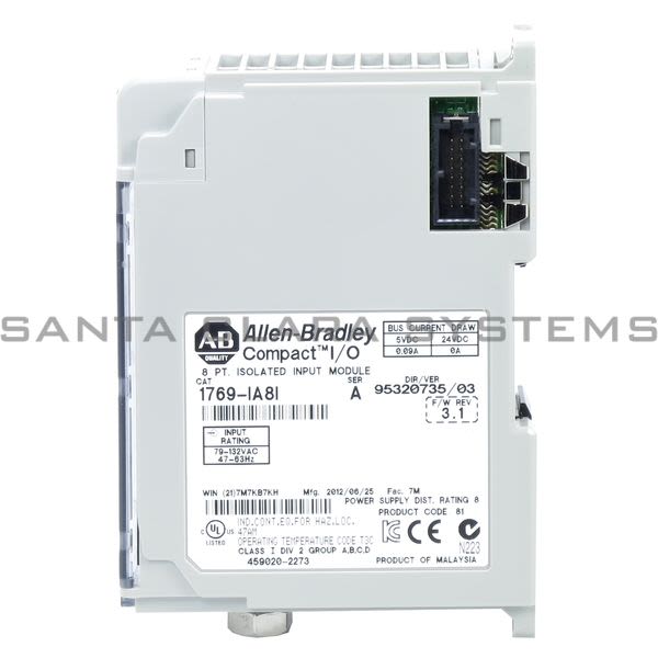 Allen Bradley 1769-IA8I Input Module Isolated | Compact I/O Product Image