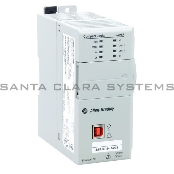 Allen Bradley 1769-L30ER Controller Dual Ethernet W/Dlr Capability | CompactLogix Product Image