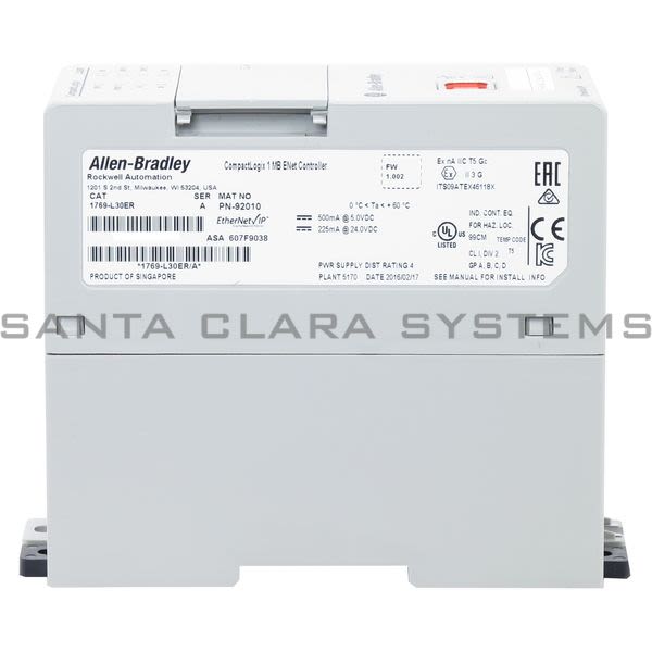 Allen Bradley 1769-L30ER Controller Dual Ethernet W/Dlr Capability | CompactLogix Product Image