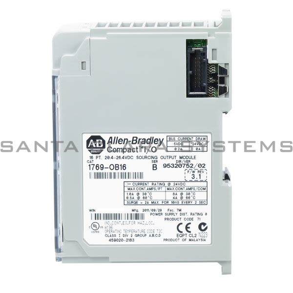 Allen Bradley 1769-OB16 Output Module | Compact Product Image
