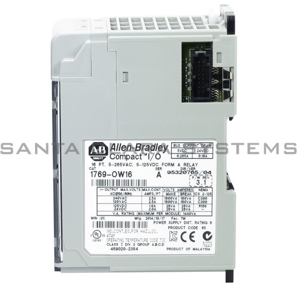 Allen Bradley 1769-OW16 Relay Output Module | Compact I/O Product Image