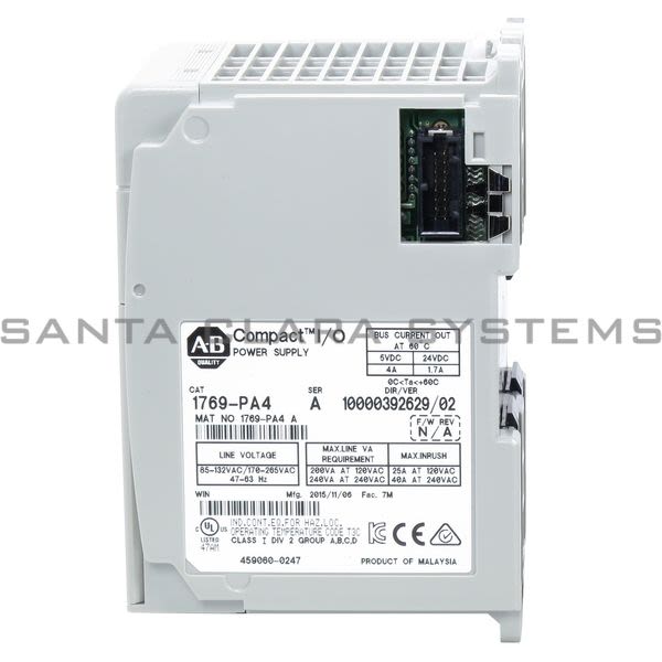 Allen Bradley 1769-PA4 Power Supply | Compact I/O Product Image