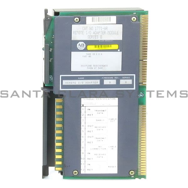 Allen Bradley 1771-AR Remote I/O Adapter Module for 1774-PLC Product Image