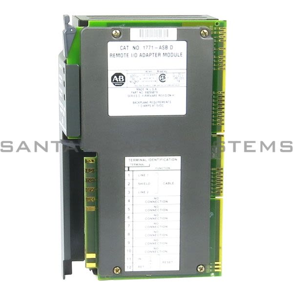 1771ASB Allen Bradley In stock and ready to ship Santa Clara Systems