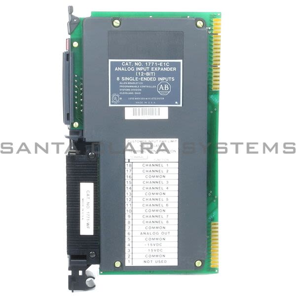 Allen Bradley 1771-E1C Analog Input Expander Product Image