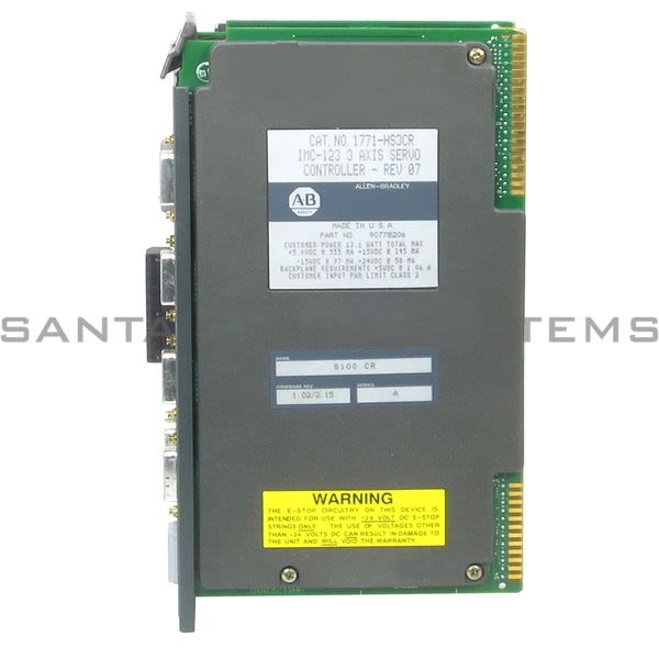 Allen Bradley 1771-HS3CR 3-Axis Conc MotiOn/Ratio Module | IMC 12X Motion Control Module Product Image