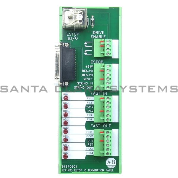 Allen Bradley 1771-HT3 Termination Panel E-Stop I/O Product Image
