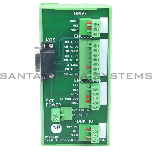 Allen Bradley 1771-HTE Termination Panel Encoder Feedback Product Image