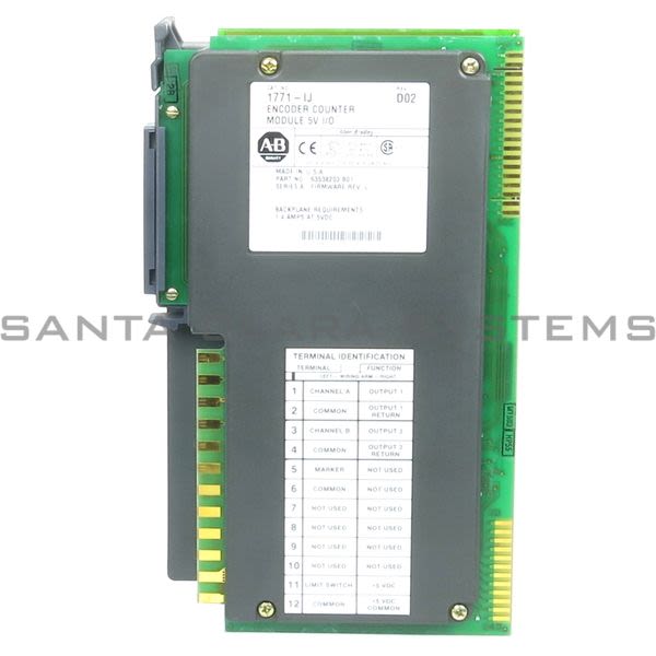 Allen Bradley 1771-IJ Encoder/Counter Module Assembly TTL, 5V DC Product Image