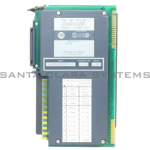 Allen Bradley 1771-IK Encoder/Counter Module Assembly, 12-24V DC Product Image
