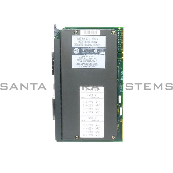 Allen Bradley 1771-NIS High Resolution Isolated Analog (8) Sourcing In Product Image