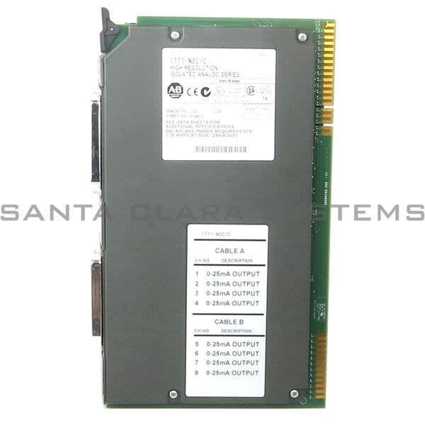 Allen Bradley 1771-NOC High Resolution Isolated Analog Module Product Image