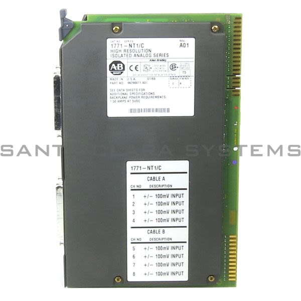 Allen Bradley 1771-NT1 High Resolution Isolated Analog Module Product Image