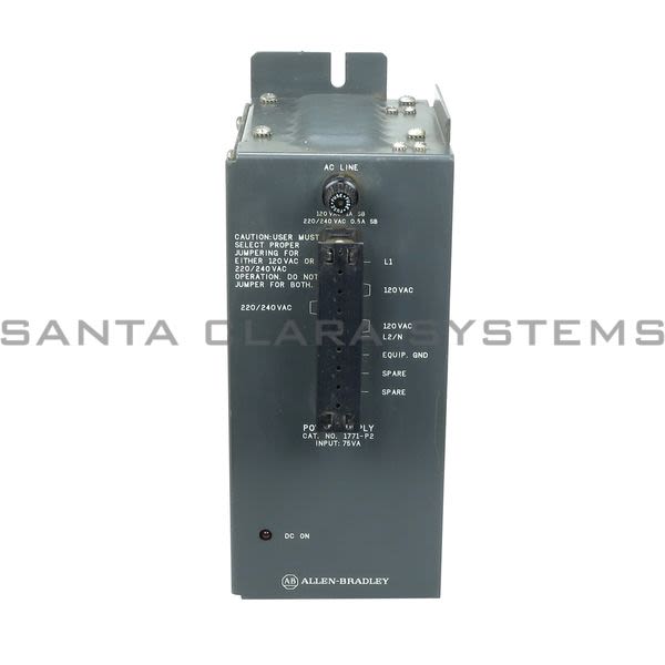 Allen Bradley 1771-P2 Power Supply, 6.5A 120/220V AC Product Image