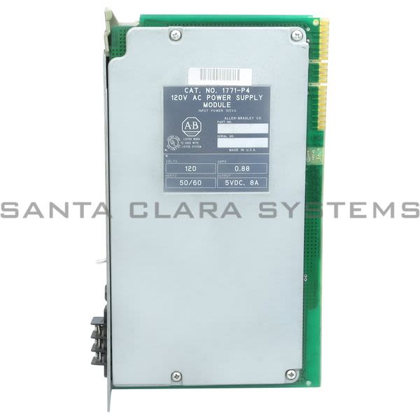 Allen Bradley 1771-P4 Power Supply, 8A 120V AC 2-Slot Product Image