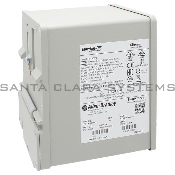 1783BMS10CL Allen Bradley In stock and ready to ship Santa Clara Systems